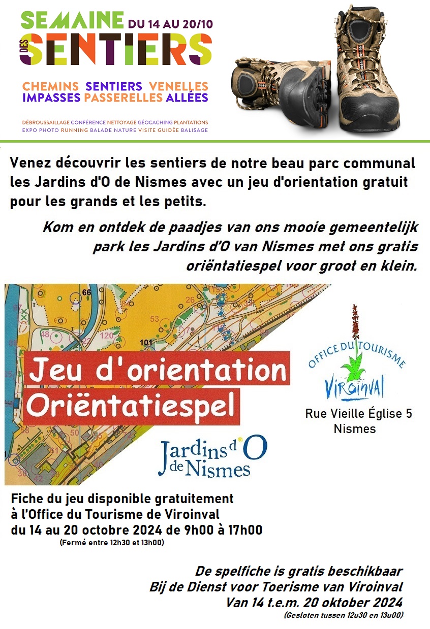 0 Semaine des sentiers 2024 à Viroinval   Jeu d'oriëntation