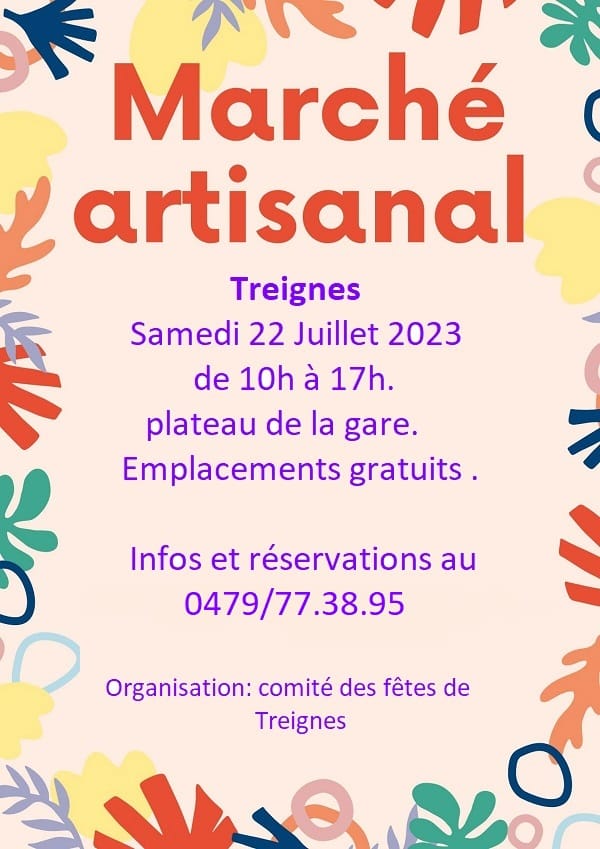 23 07 22 Marché artisanal Treignes