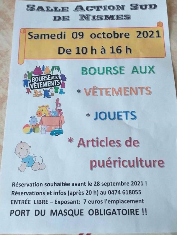 Bourse aux Vêtements   Jouets   Artices de puériculture