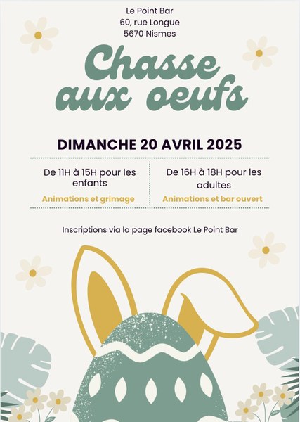 chasse aux oeufs point bar