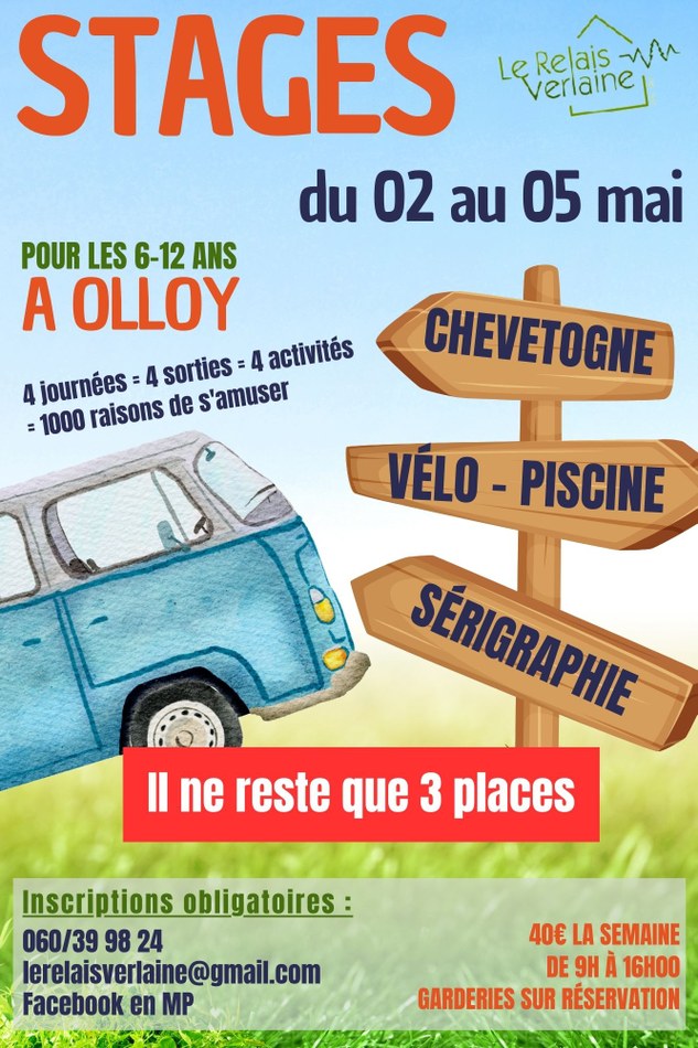 Copie de Stage de Printemps 02 au 05 mai 2023