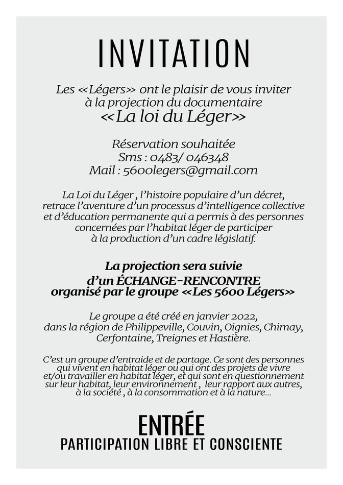 LA LOI DU LÉGER (Flyer 105x148,5mm) Verso OK