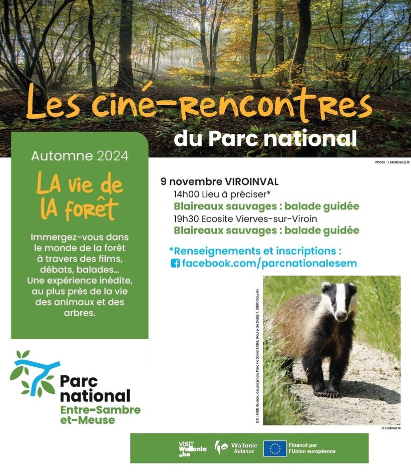Les cinés rencontres du Parc national   Viroinval