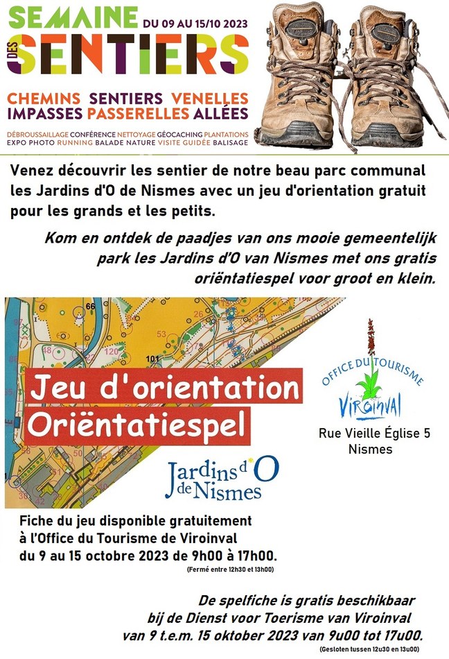 Semaine des sentiers 2023 à Viroinval   Jeu d'oriëntation