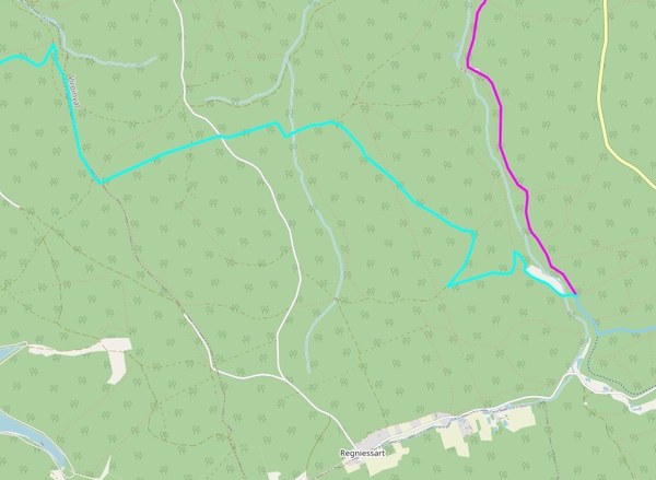 Carte La traversée de l’Eau Noire