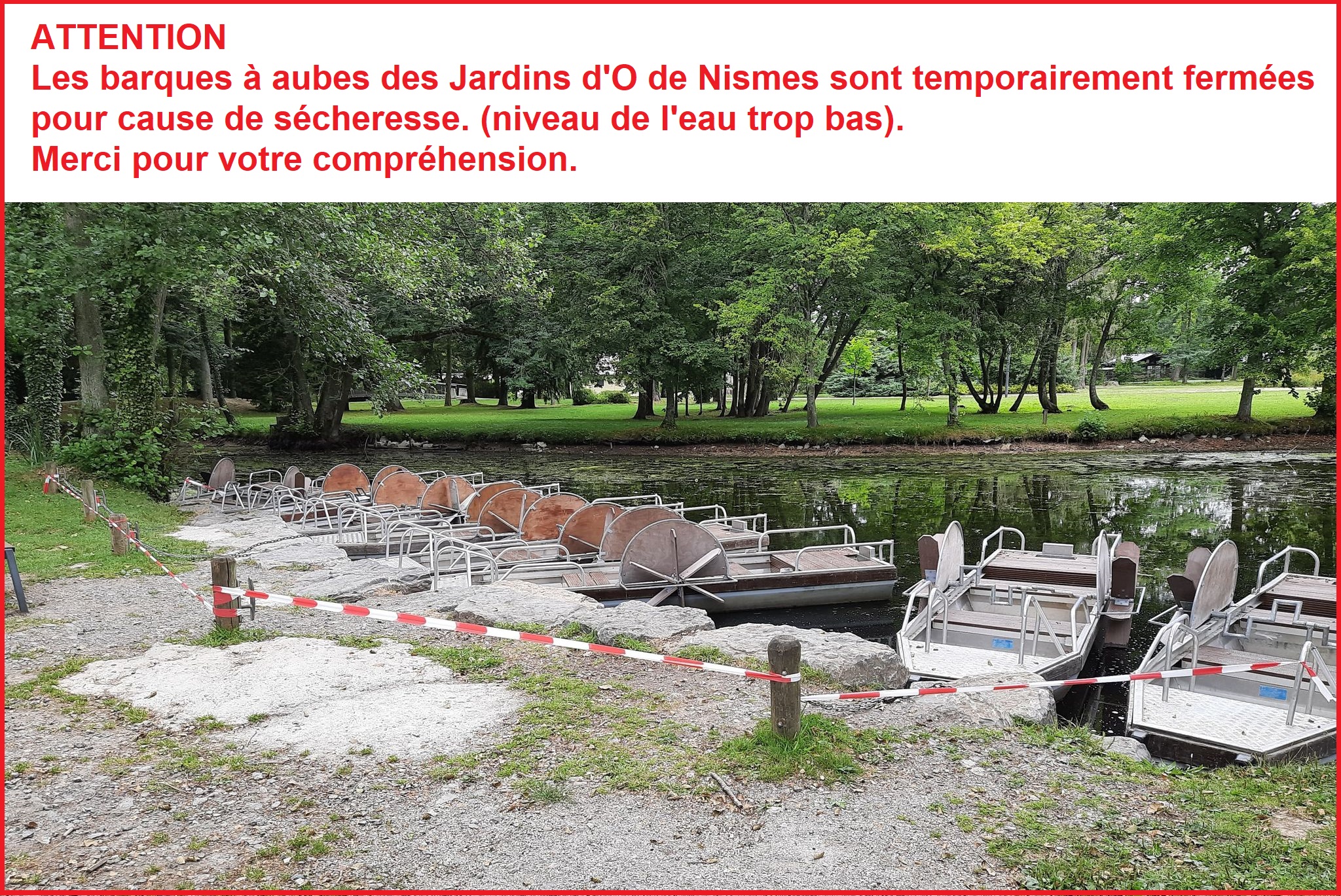 Barques sècheresse 2022