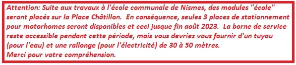 Travaux école   motorhomes 2022 2023 FR