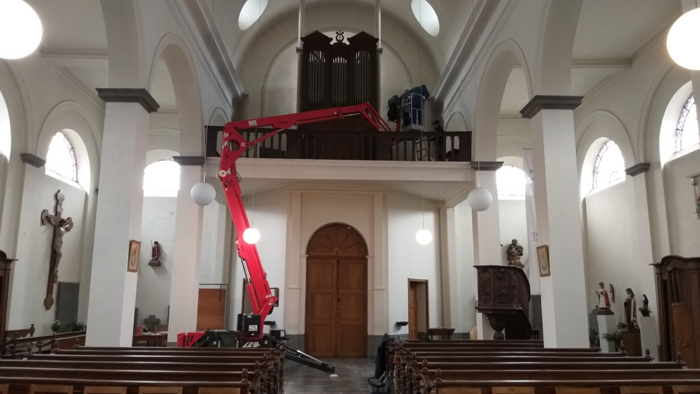 Fuite à la toiture de l'église de Nismes
