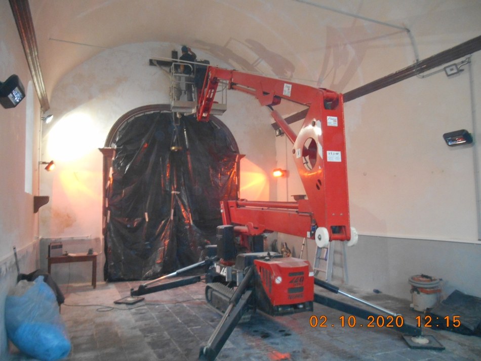 Rénovation intérieur de la chapelle Saint Roch à Nismes