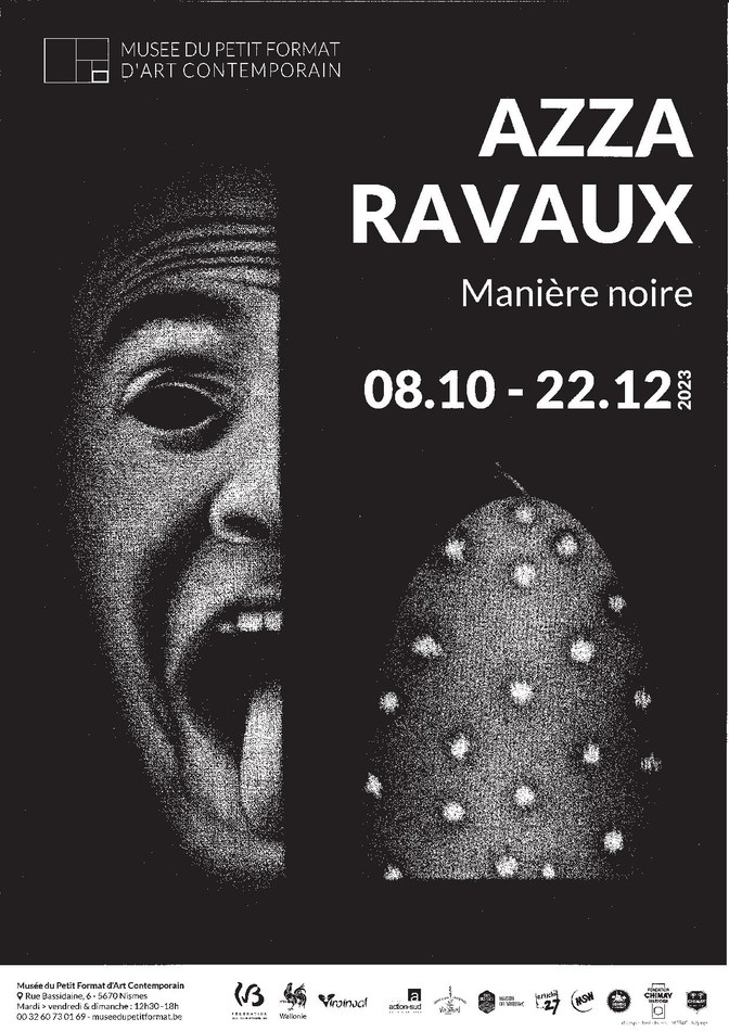 23 10 08 Exposition   Azza Ravaux   Manière noire