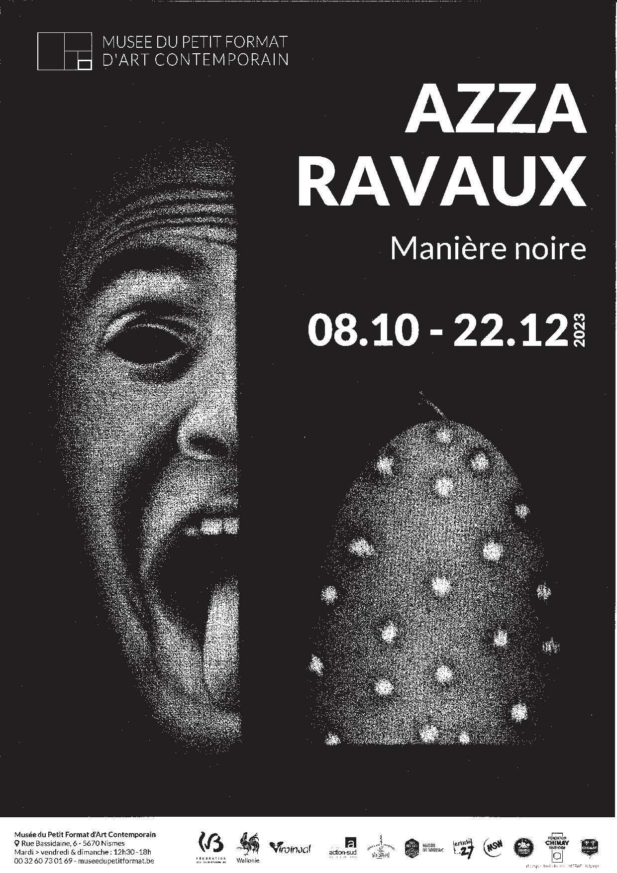 23 10 08 Exposition   Azza Ravaux   Manière noire